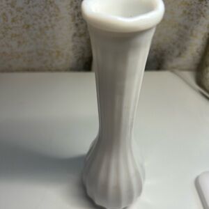 Vintage GLOCO Milk Glass Bud Vase • Made in USA